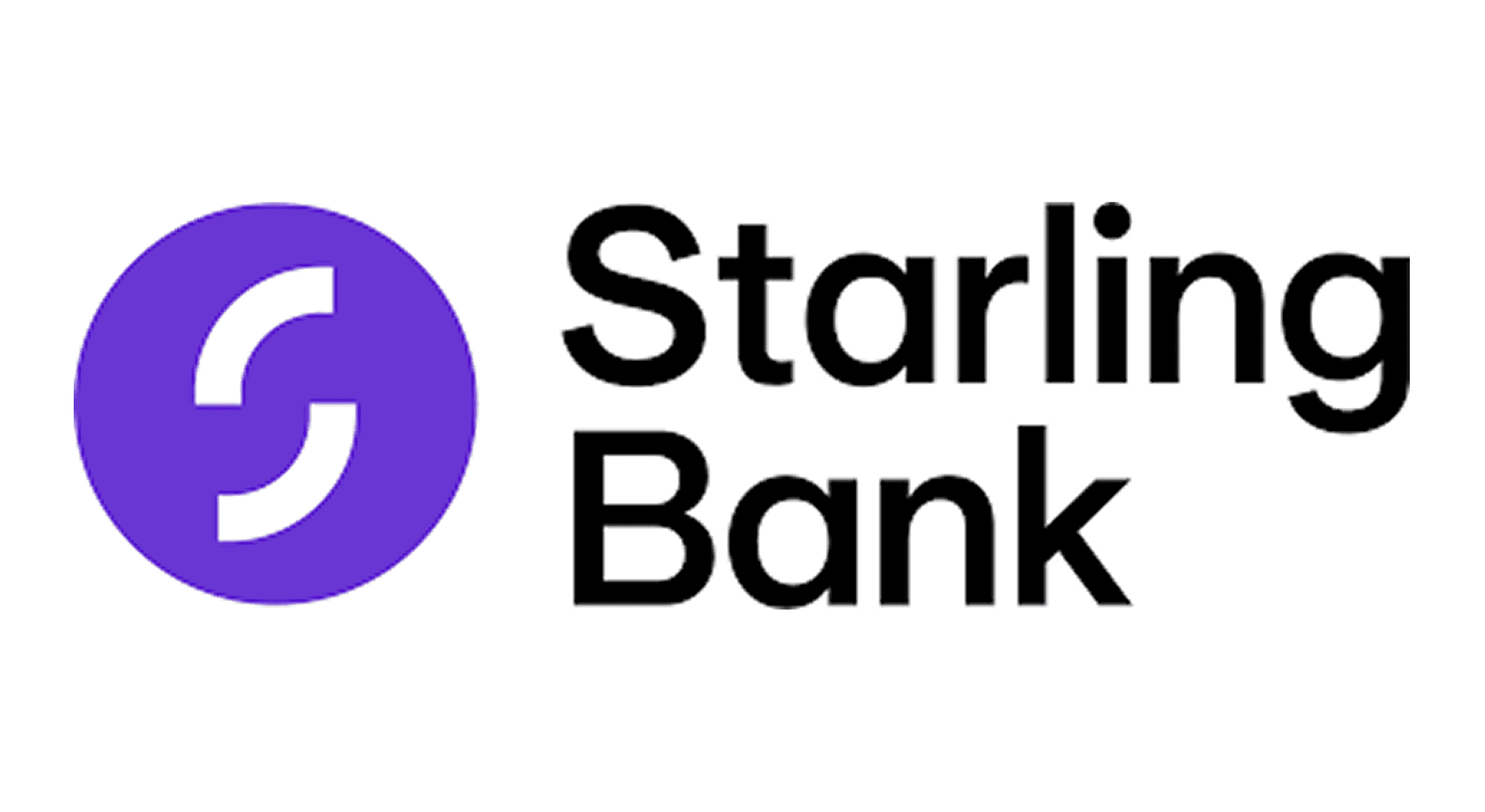Starling Bank logo with purple icon.