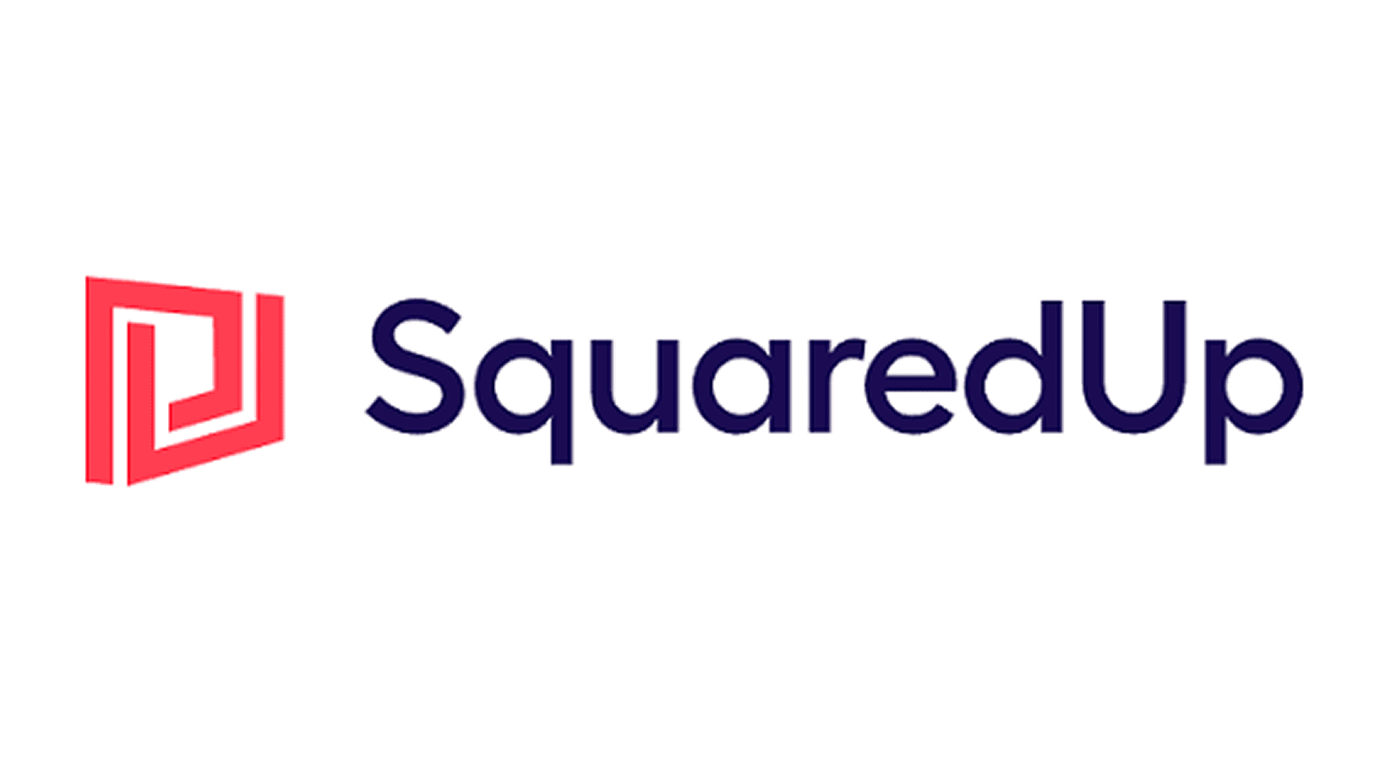 SquaredUp logo with red geometric design.
